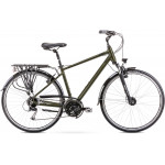 Trekingový bicykel Romet Wagant 5 28" čierno-khakii hliníkový 21" 